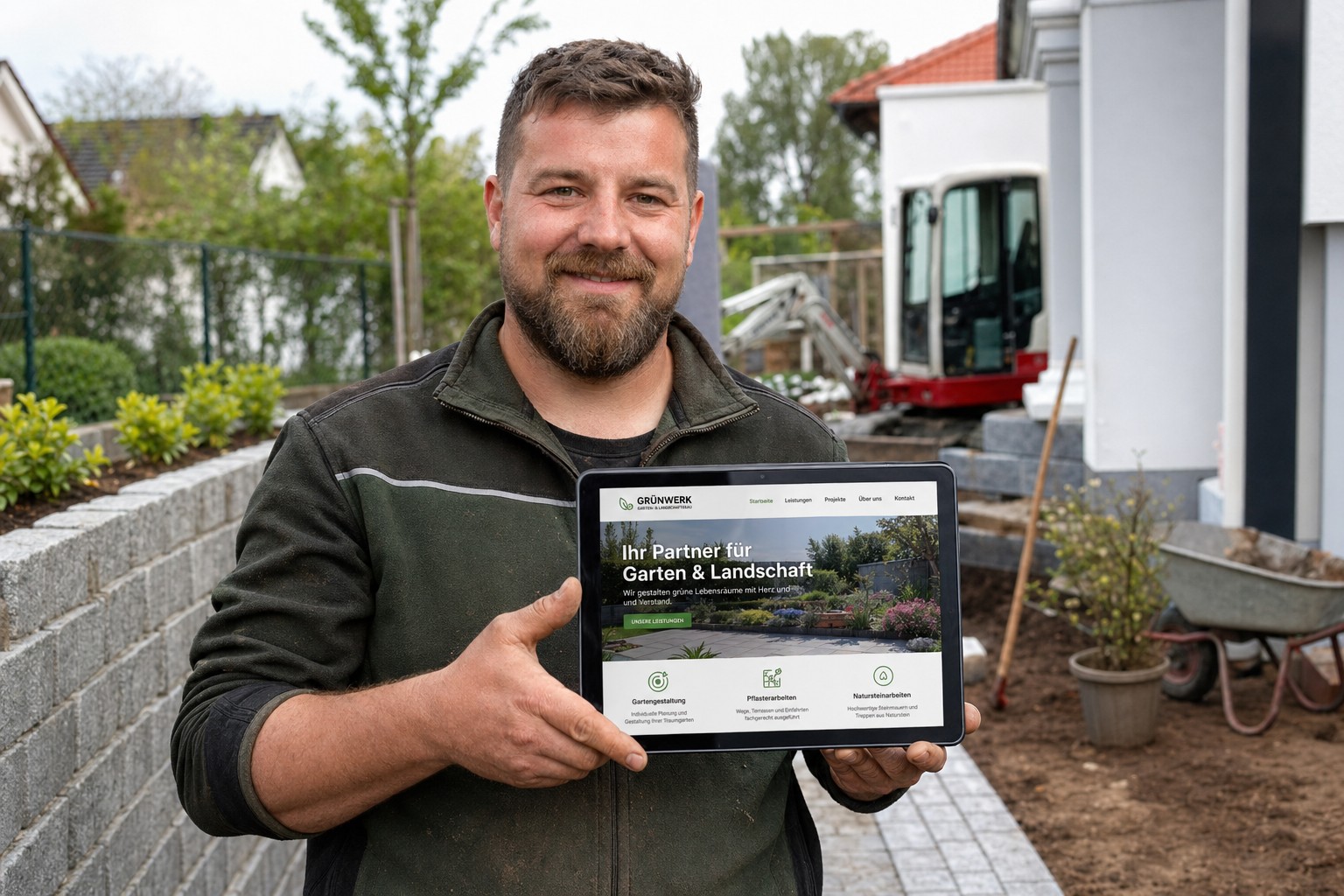 Gartenbau Werbung